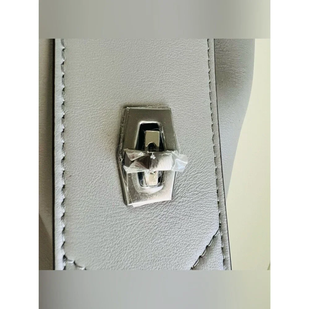 GIVENCHY Antigona Soft Medium Pearl Grey Leather Satchel